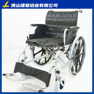 Fauteuil roulant en alliage d'aluminium léger, manuel et pliable pour personnes âgées et handicapées - Product Image 2