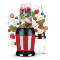 Mixeur multifonctionnel 1200W de qualité commerciale avec lames en acier inoxydable, 5+ vitesses – Idéal pour les smoothies, jus et glace pilée à usage domestique
