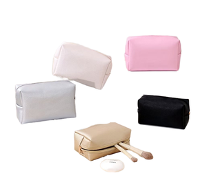 High Quality Wholesale PU Eco-Friendly Recyclable <b>Makeup</b> Organizer Bags Daily Travel Cosmetic <b>Case</b> Large Capacity Custom Zipper - Product Image 3