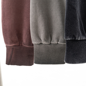 <span class=keywords><strong>Felpa</strong></span> con cappuccio Casual da donna <span class=keywords><strong>oversize</strong></span> Vintage lavato corto <span class=keywords><strong>felpa</strong></span> con cappuccio in cotone 100% in bianco - Product Image 5