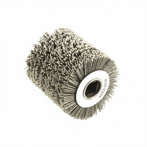 Brosse à trous en nylon Ttake 100x100 mm, alésage 19,1 mm, abrasive pour disques de ponçage - Product Image 2
