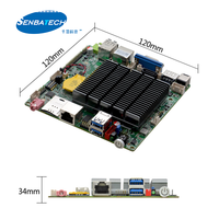 Placa base de grado Industrial J4125 VGA HD LVDS pantalla placa base Industrial integrada Tarjeta Madre Con Placa de procesador PC