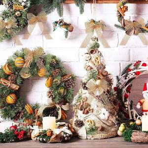 Nastro di tela in maglia eco-friendly rotolo fai da te nastro artigianale per la festa di natale casa <span class=keywords><strong>Deco</strong></span> e corona di arco avvolgente per le ragazze - Product Image 3