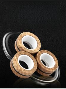 Spinner Magnético <span class=keywords><strong>de</strong></span> Plástico Negro, Juguete Antiestrés para Adultos, Giras Interminables, Alivio del Estrés y la Ansiedad - Product Image 5