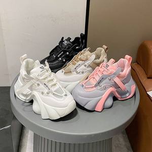 Dropshipping, logo personnalisé, nouveaux styles, chaussures épaisses pour femmes, baskets décontractées tendance - Product Image 2