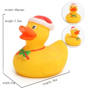 Nhà Máy Bán Tắm Đồ Chơi Cao Su Vịt Đồ Chơi Santa Claus Lễ Hội Giáng Sinh Cao Su Màu Vàng Vịt Cho Bé Quà Tặng - Product Image 4
