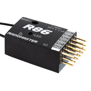 RadioMaster R86 ELRS 2.4GHz 6-<b>Channel</b> Receiver Long Range ExpressLRS CRSF RX - Product Image 4