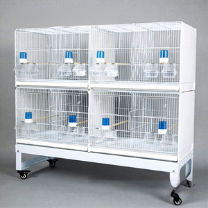 Jaula de Cría Moderna de Lujo Grande de Acero Inoxidable en Venta, Jaula para Pájaros y Loros Simple, Móvil, de Varias Capas y Ensamblable - Product Image 4