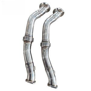 Tuyau de descente d'échappement pour <span class=keywords><strong>BMW</strong></span> E82 e88 E90 E91 E92 E93 135i 335i <span class=keywords><strong>335ix</strong></span> N54 299PS 306PS 2005-2010 tuyaux de descente avec mini chat - Product Image 3