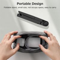 Support de tablette pliable personnalisé en gros, support de smartphone portable pour événements technologiques, support de bureau réglable pour utilisation mains libres, cadeau