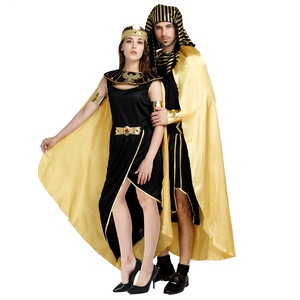 Fiesta de Carnaval faraón egipcio adulto hombre mujer antiguo <span class=keywords><strong>Egipto</strong></span> rey <span class=keywords><strong>Halloween</strong></span> Cosplay disfraces TV película juego de rol - Product Image 1
