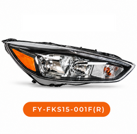 Commande en gros FOCUS 15 Phare avant avec lentille noire et ambre, LED DRL, Droit Gauche, Référence OE F1EZ-13008-G F1EZ-13008-I