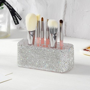 Nuevo Organizador de Maquillaje Multifuncional, Caja de Almacenamiento de Cosméticos, Porta Brochas, Porta Brochas de Uñas de Lujo Hecho a Mano con Pedrería - Product Image 1