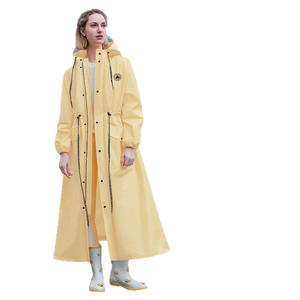 Imperméable universel long pour le corps entier, pour le cyclisme et les voyages, avec capuche et poches, taille adulte - Product Image 1