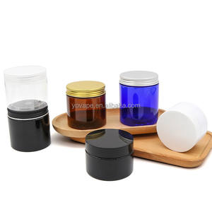 Frascos <span class=keywords><strong>de</strong></span> crema para <span class=keywords><strong>mantequilla</strong></span> corporal, frascos cosméticos con tapa <span class=keywords><strong>de</strong></span> aluminio y oro, <span class=keywords><strong>de</strong></span> cara recta, 50g, 60g, 100g, 120g, 150ml, 200ml, 8Oz, 6 Oz - Product Image 2