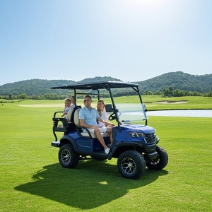 HLD 60V Scooter électrique de banlieue urbaine à contrôle électrique entièrement intelligent avec <span class=keywords><strong>4</strong></span> sièges en cuir voiturette de <span class=keywords><strong>golf</strong></span> électrique - Product Image 1