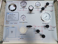 Unité d'essai hydraulique portable haute pression pneumatique avec enregistreur de données informatique