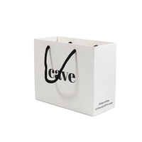 Sac en papier kraft artisanal de luxe, biodégradable, écologique, recyclable, carré, mini, pour cadeaux de Noël, avec poignée en corde de coton, logo