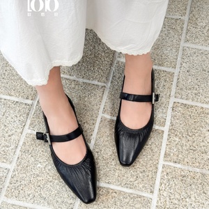 Chaussures plates de ballet pour femmes en cuir véritable, modèle Mary Jane, souples et confortables, collection Printemps 2026, idéales pour le printemps, l'été et l'automne - Product Image 6