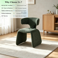 Chaise de salle à manger rembourrée en tissu, design moderne et innovant, collection maison stable, vente en gros OKAY