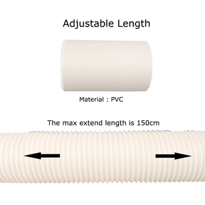 Điều hòa không khí bao gồm phụ kiện ống xả di động điều kiện <span class=keywords><strong>AC</strong></span> bộ phận cửa sổ PVC Kit linh hoạt 56 inch Duct Manual 5 năm - Product Image 4