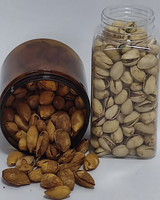 Vente en gros de pots en plastique transparent multifonctionnels à couvercle coloré, de qualité alimentaire, pour le stockage, en blanc et en marron