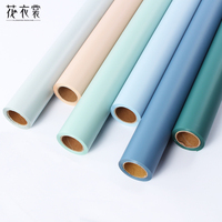 Papier d'emballage pour fleurs SINOWRAP, vente chaude, style coréen, 58*20M, translucide, couleur unie, imperméable, fournitures pour fleuristes, livraison rapide