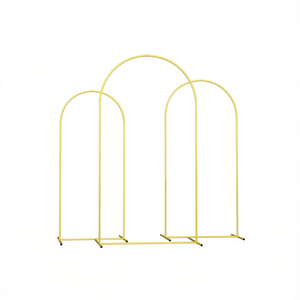 Arco de metal portátil para decoración de jardín, juego de soportes para arco de boda de 8-9 pies, estilo arco para eventos al aire libre - Product Image 1