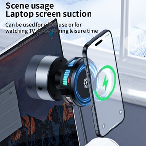 15W Wireless Charging and Cooling Magnetic Universal Car <b>Phone</b> Holder Suction Cup Rotatable <b>Phone</b> Holder for Car and Kitchen - Product Image 3