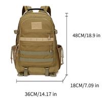 Sac à dos tactique multifonctionnel résistant aux déchirures en Oxford pour ordinateur portable, randonnée, alpinisme et activités de plein air