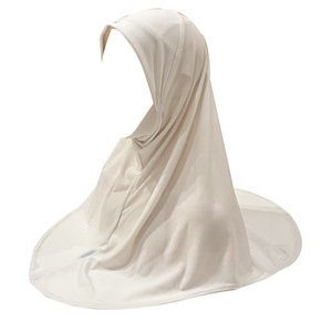 Hijab fin en coton haute densité taille M pour adolescentes et femmes de petite taille, voile facial H302 - Product Image 6