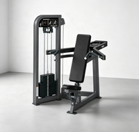 Machine de presse à épaules commerciale de haute qualité, système à charges par broches, construction en acier, 70 kg, pour entraînement des bras et musculation