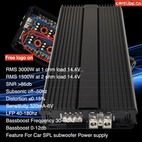 Amplificateur de subwoofer pour voiture RMS 2700W Class D Max 1 Ohm Peak 5000W SPL Strong Bass Style coréen Amplificateur de voiture Monoblock