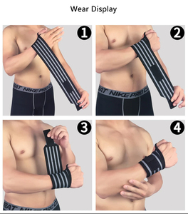 Soporte de Muñeca para Mano Izquierda al por Mayor, Correas Transpirables con Cierre Elástico, Vendas de Levantamiento de Pesas de Fuerza Extra, Vendaje para Fitness - Product Image 5