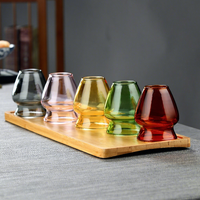 Support coloré en verre borosilicate pour fouet à thé, style japonais, pour cérémonie du matcha, accessoires de cuisine, coffret cadeau