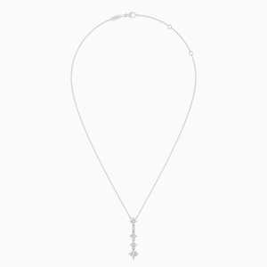 จี้ทองคำ 14K/18K/22K พร้อมสร้อยคอ ประดับเพชรเม็ดเล็ก 0.65 กะรัต ทรงเหลี่ยมเจียระไนแบบบริลเลียนท์  เพชรเพาะเลี้ยงในห้องปฏิบัติการ ความใส VVS-SI สี G  ปรับแต่งได้ หรูหรา - Product Image 2