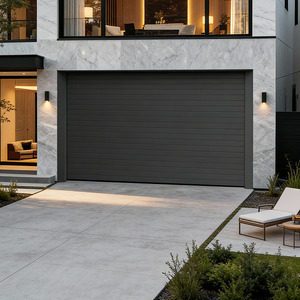 <span class=keywords><strong>Porte</strong></span> de <span class=keywords><strong>garage</strong></span> à enroulement en alliage d'aluminium, antivol, design moderne, résistante au vent, pour usage domestique, fonctionnement <span class=keywords><strong>automatique</strong></span> ou manuel - Product Image 1