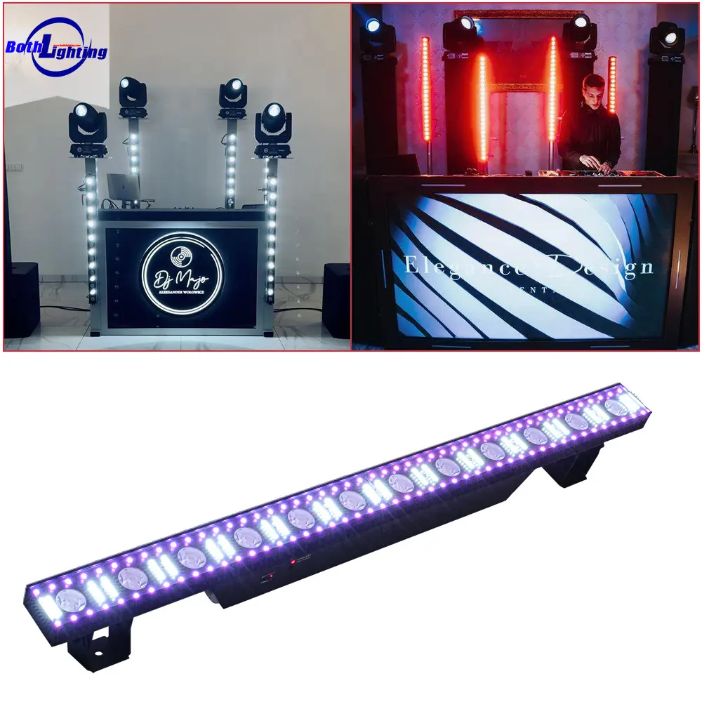 Barra de pixel 5050 RGB LED para lavagem/estroboscópio/barra linear de palco profissional, barra de pixel para iluminação de palco, lavadora de parede LED