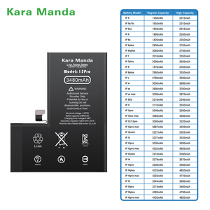 <span class=keywords><strong>แบ</strong></span><span class=keywords><strong>ต</strong></span>เตอรี่โทรศัพท์มือถือเกรดพรีเมียม Kara Manda สำหรับ<span class=keywords><strong>เปลี่ยน</strong></span> 15 Pro ความจุ 34803mAh <span class=keywords><strong>แบ</strong></span><span class=keywords><strong>ต</strong></span>เตอรี่ลิเธียมไอออน พร้อมชุดเครื่องมือซ่อม มีสินค้าในสต็อก - Product Image 1