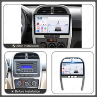 Panneau de navigation de voiture de 10 pouces de sortie d'usine pour cadre de radio GPS DVD de voiture gris fer 2010-2013 CHERY TIGGO