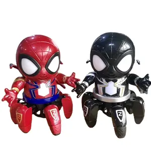New star Hot style electric dancing six claw spider robot light music boy presents children's toys Super hero
