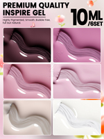 YOKEFELLOW vernis à ongles Gel UV OEM 6 pièces ensemble marque privée vernis émail 10ML Gel de couleur rose
