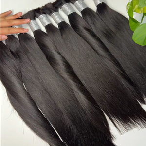 ผมแท้แบบตรงสำหรับถักเปีย 100% เวอร์จิ้นแฮร์ สีดำธรรมชาติ แบบดับเบิ้ลดรอน ไม่มีตะเข็บต่อผม - Product Image 2