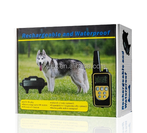 Collar de entrenamiento de perro mascota con control remoto, resistente al agua, recargable, vibrador, de fábrica, antiladridos, descarga eléctrica - Product Image 5