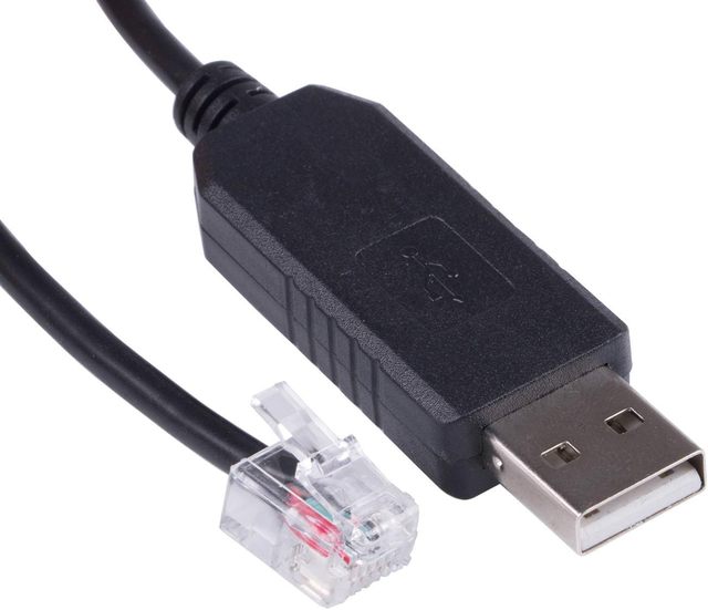 PLC Programming Cable USB RJ12 6P6C PL2303GT USB RS232 Serial Cable