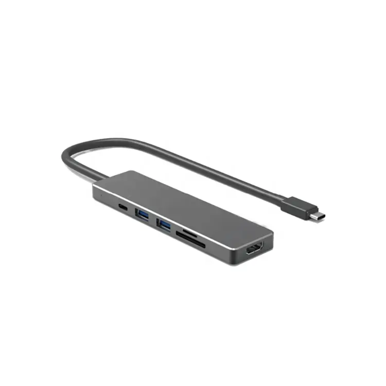 Vietnam Fabrik universell Aluminium Mini-Dock schlankes Design 4K HDMI USB3.0 Laptop Docking Station USB-Hubs für Laptop