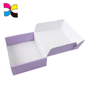 Màu Tím Tái Chế Tùy Chỉnh In Bao Bì <span class=keywords><strong>Tuck</strong></span> Top Gửi Thư Hộp - Product Image 6