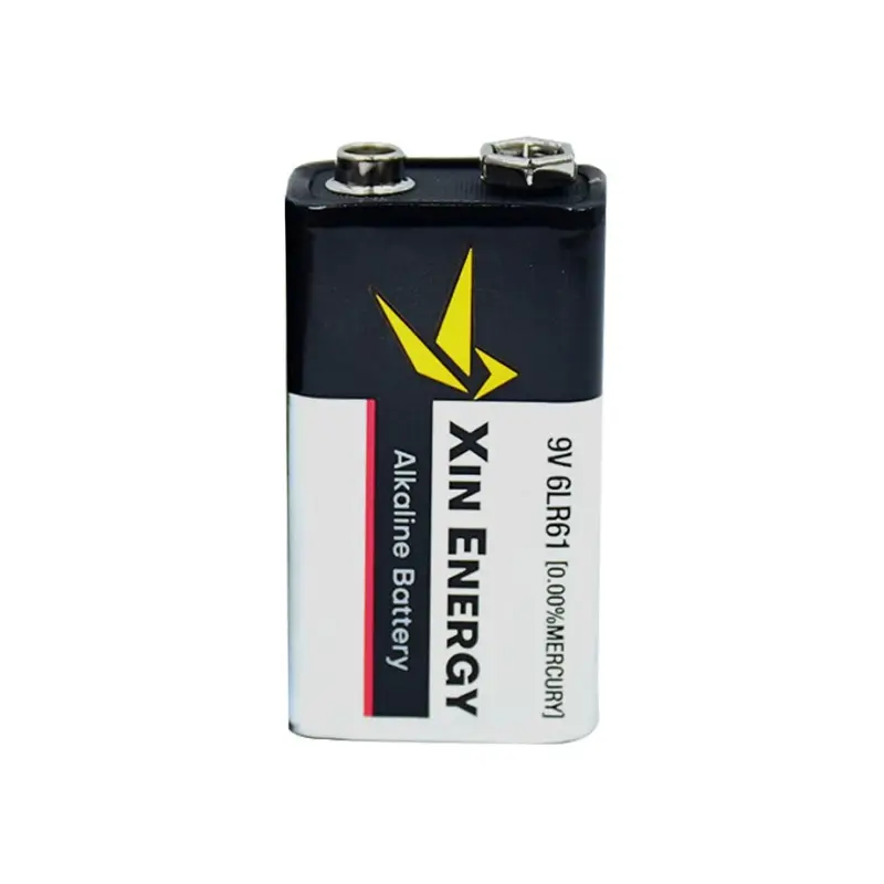 Good quality individual blister pack ultra alkaline battery 6f22 6LR61 9V 600mah alkaline batteries for smoke alarm
