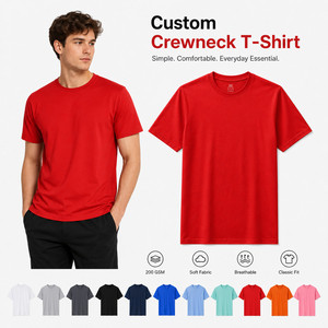 Custom Logo Men Performance <b>T</b>-<b>Shirt</b> Quick Dry Personalized Printing Wholesale Sports Tee Private Label S-4XL Active Red - Product Image 1