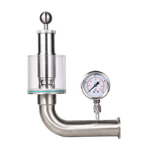 Válvula de escapamento de aço inoxidável, sanitário ss304 316l, medidor de pressão de escape - Product Image 5